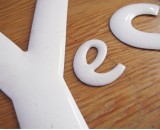 Enamel Letters: YES